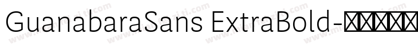 GuanabaraSans ExtraBold字体转换